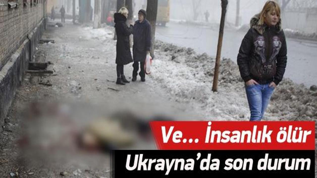 Ukrayna'da cesetler arasınsa yaşam