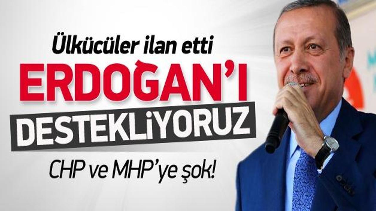 Ülkücülerden Başbakan Erdoğan'a destek