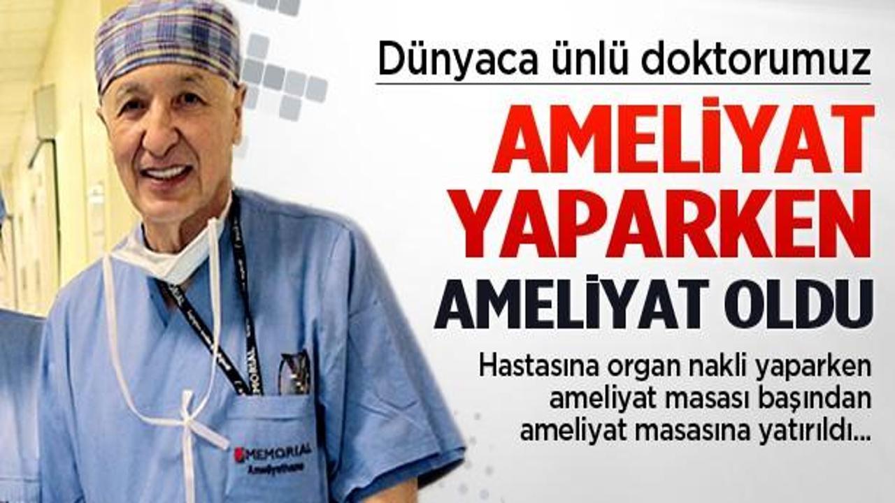 &Uuml;nl&uuml; doktor ameliyat yaparken ameliyatlık oldu
