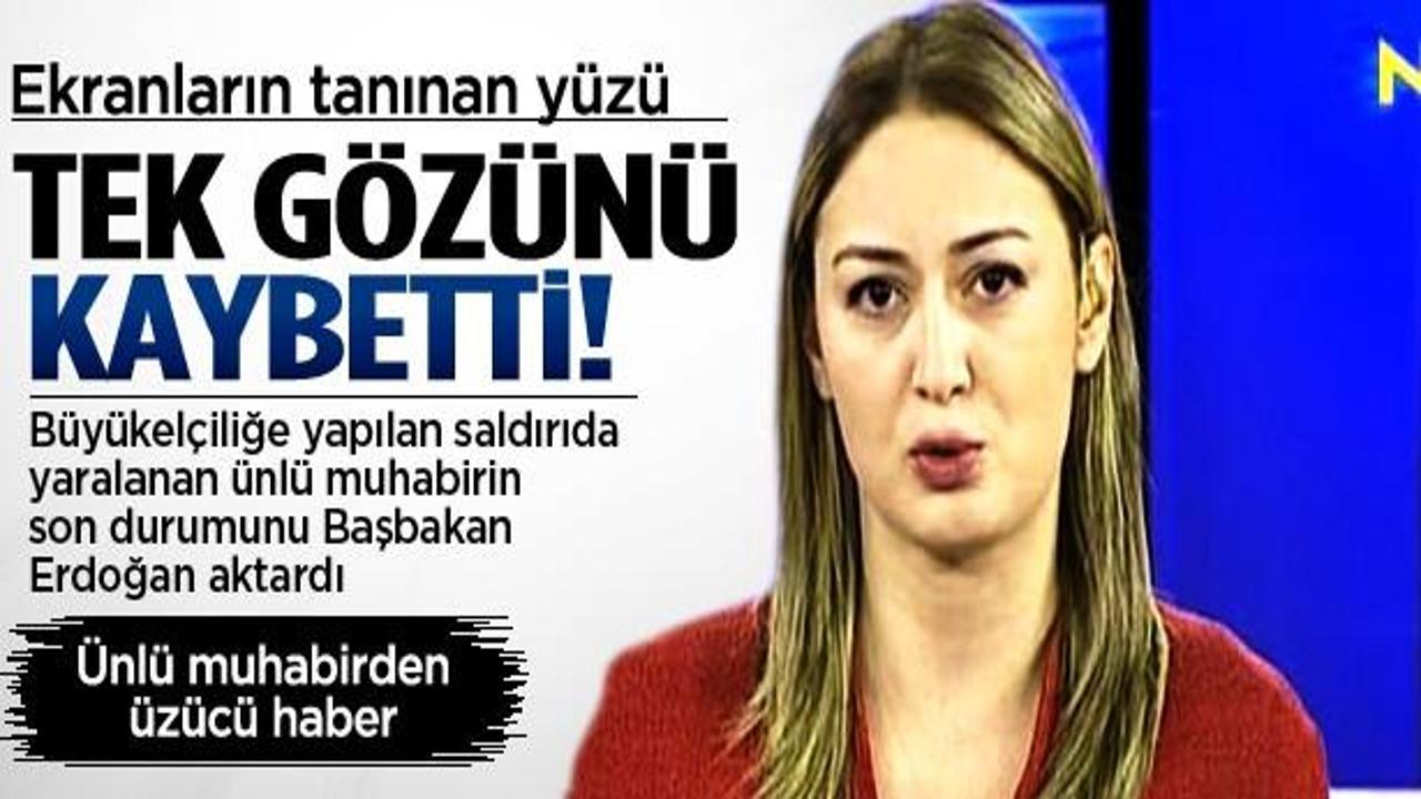 Ünlü muhabir tek gözünü kaybetti!