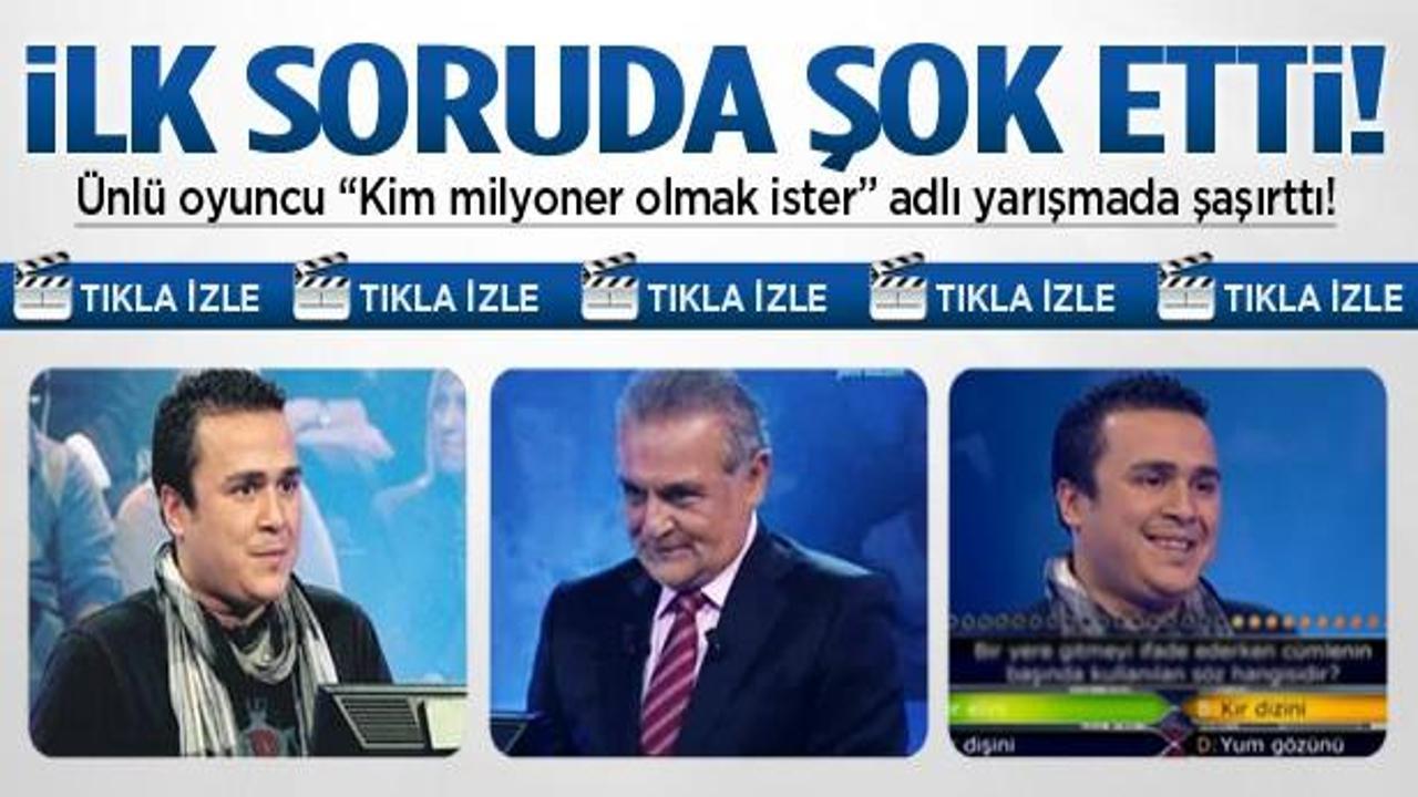 &Uuml;nl&uuml; oyuncu ilk soruda şok etti! / VİDEO