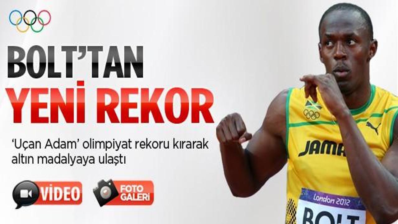 Usain Bolt'tan olimpiyat rekoru