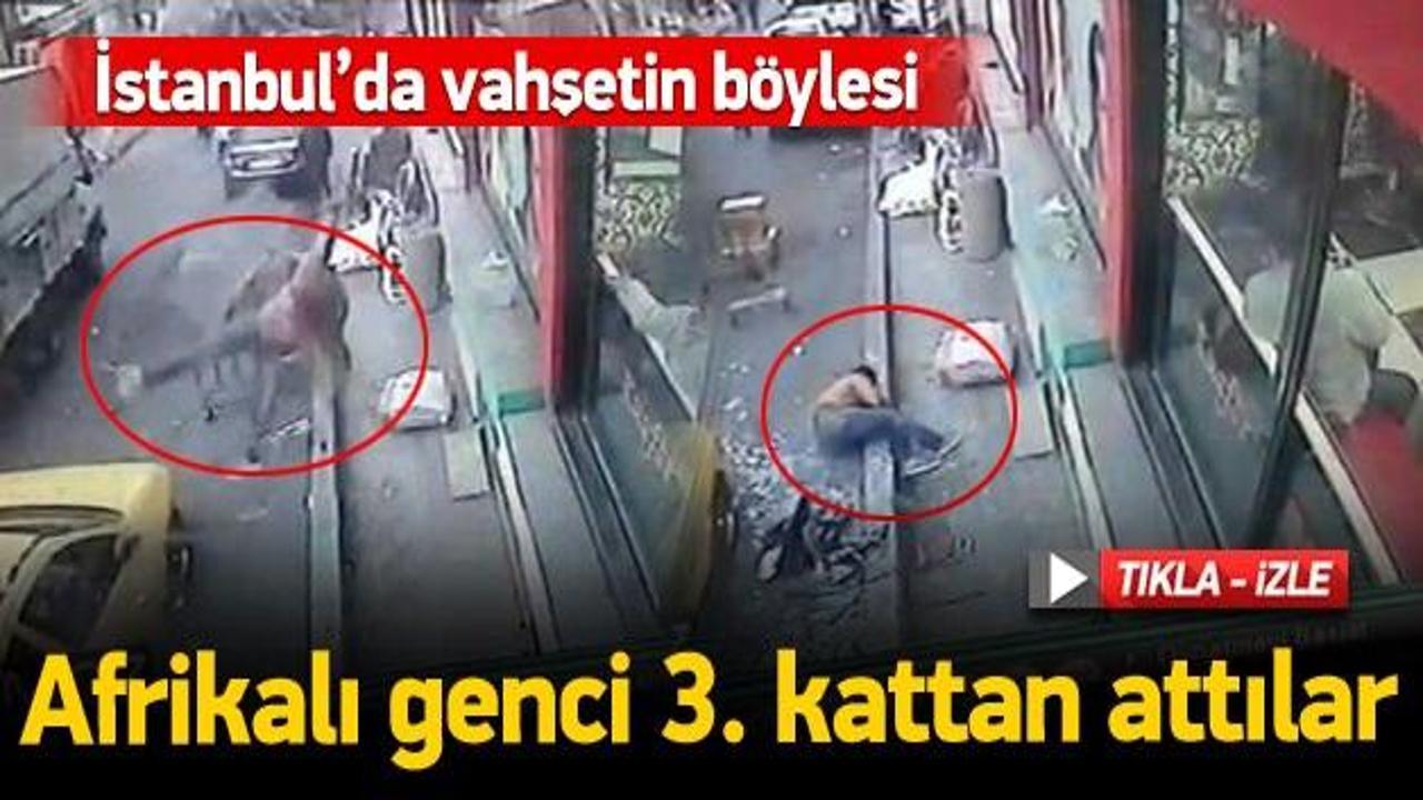 Vahşetin b&ouml;ylesi: Afrikalı genci 3. kattan attılar