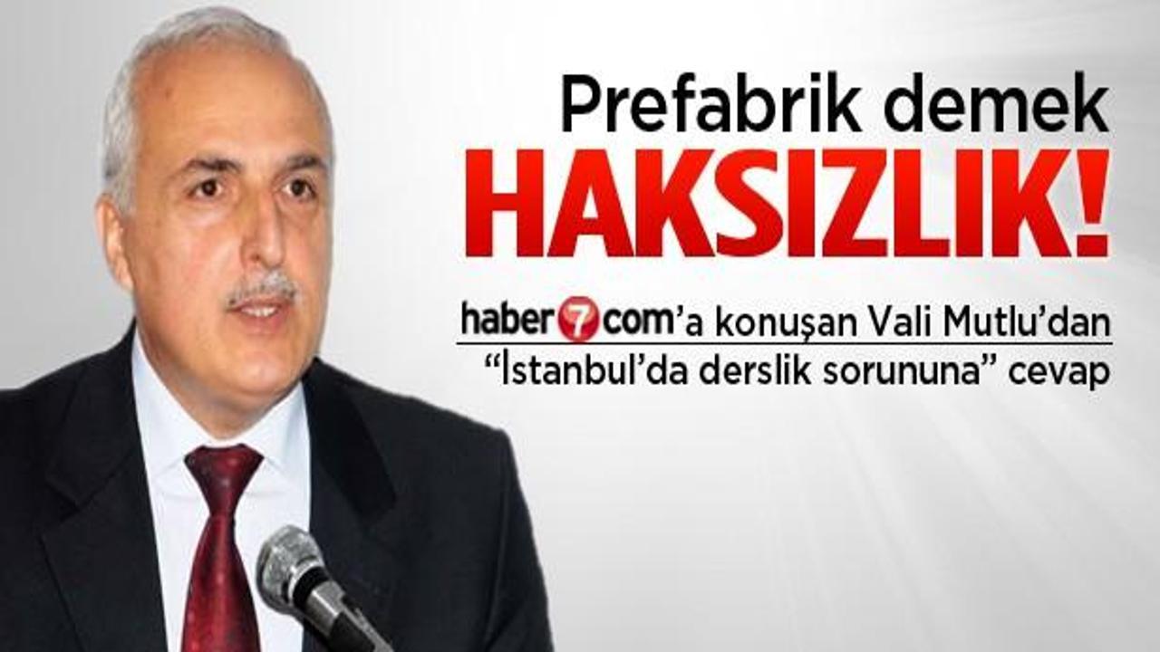 Vali'den İstanbul'da derslik sorunu cevabı