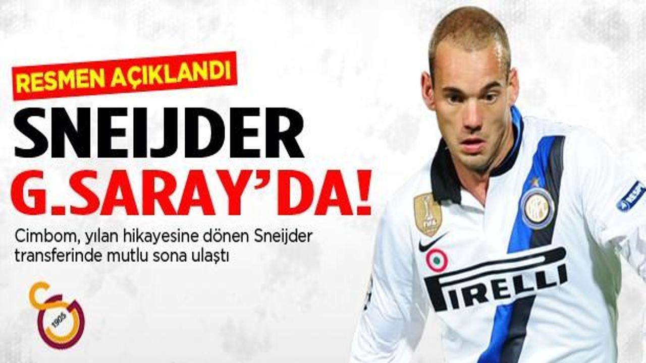 Wesley Sneijder resmen Galatasaray'da!