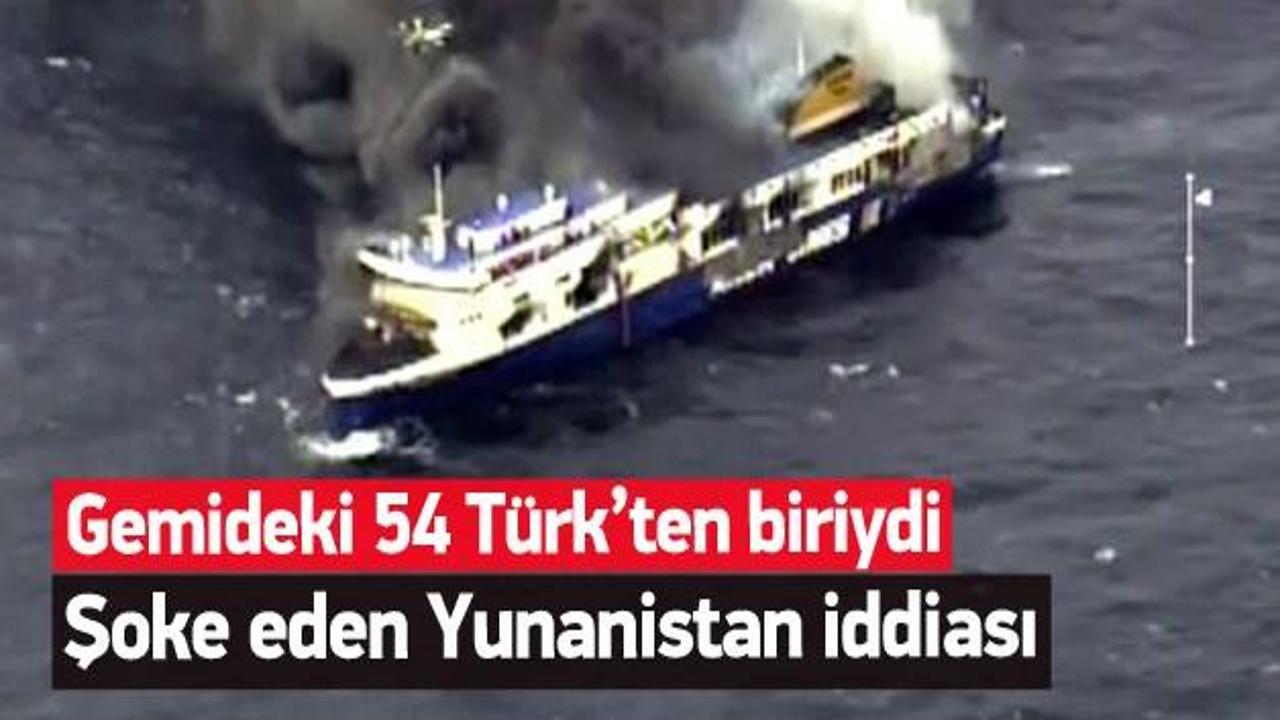 Yanan gemide kurtarılan Türk'ten şoke eden sözler