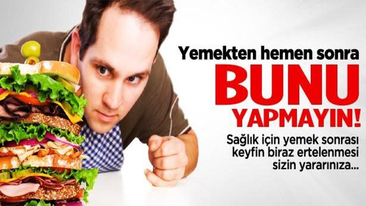 Yemekle birlikte çay tüketmeyin