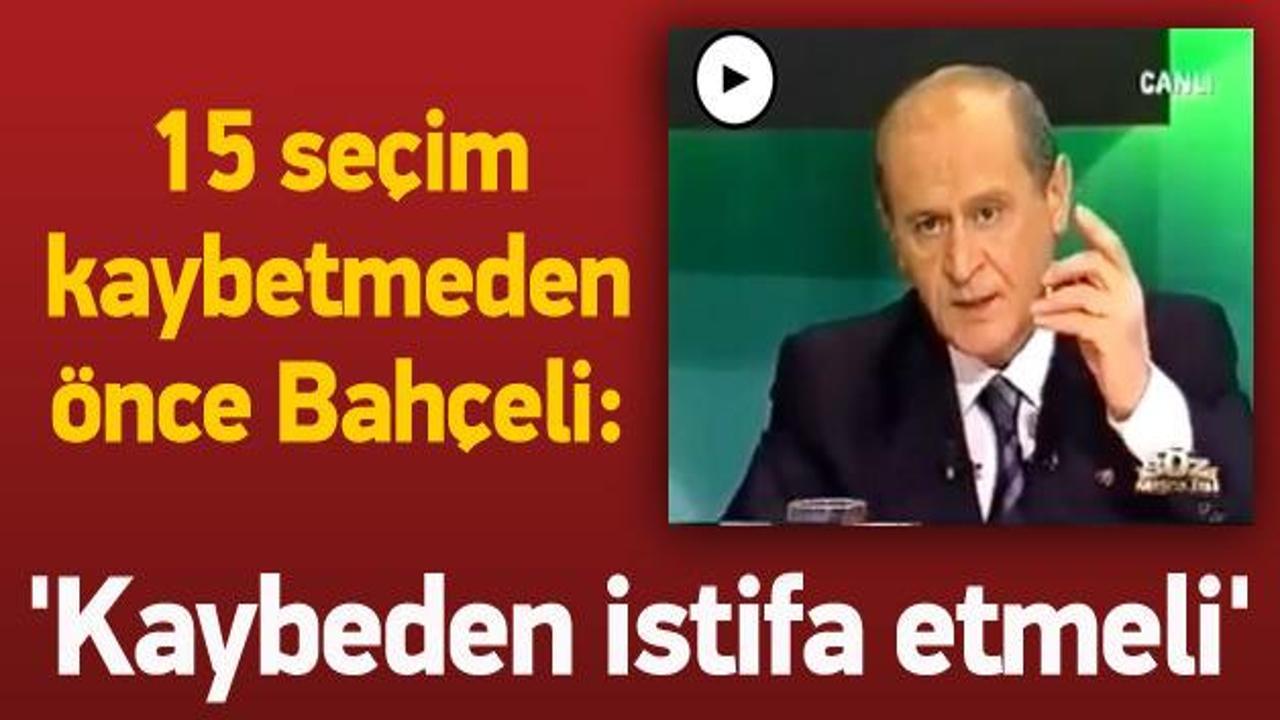 Yıllar &ouml;nce istifa &ccedil;ağrıları yapan Devlet Bah&ccedil;eli 