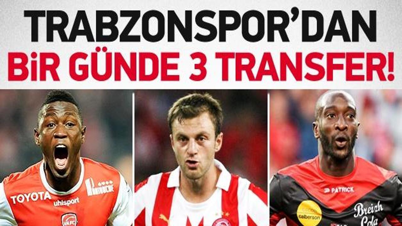 Trabzonspor'dan bir günde 3 transfer!