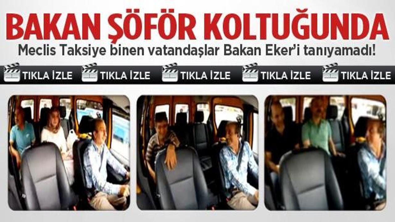 Yolcular şoför koltuğundaki bakanı tanımadı