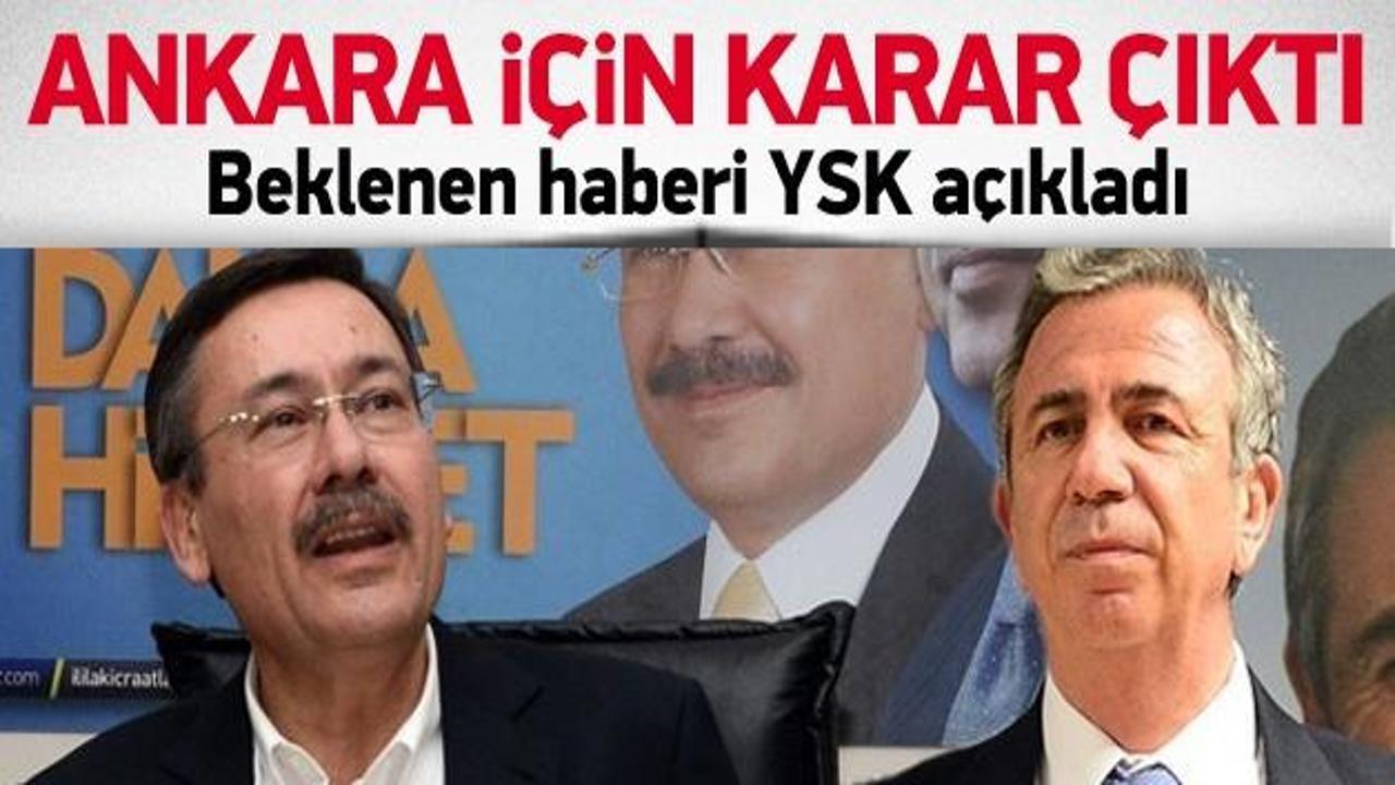 YSK'dan Ankara için CHP'ye ret
