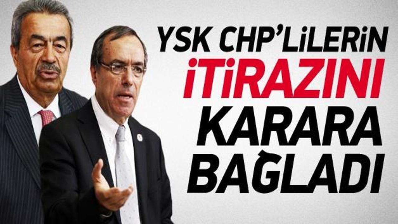 YSK'dan CHP'li Kamer Genç ve Atilla Kart'a ret