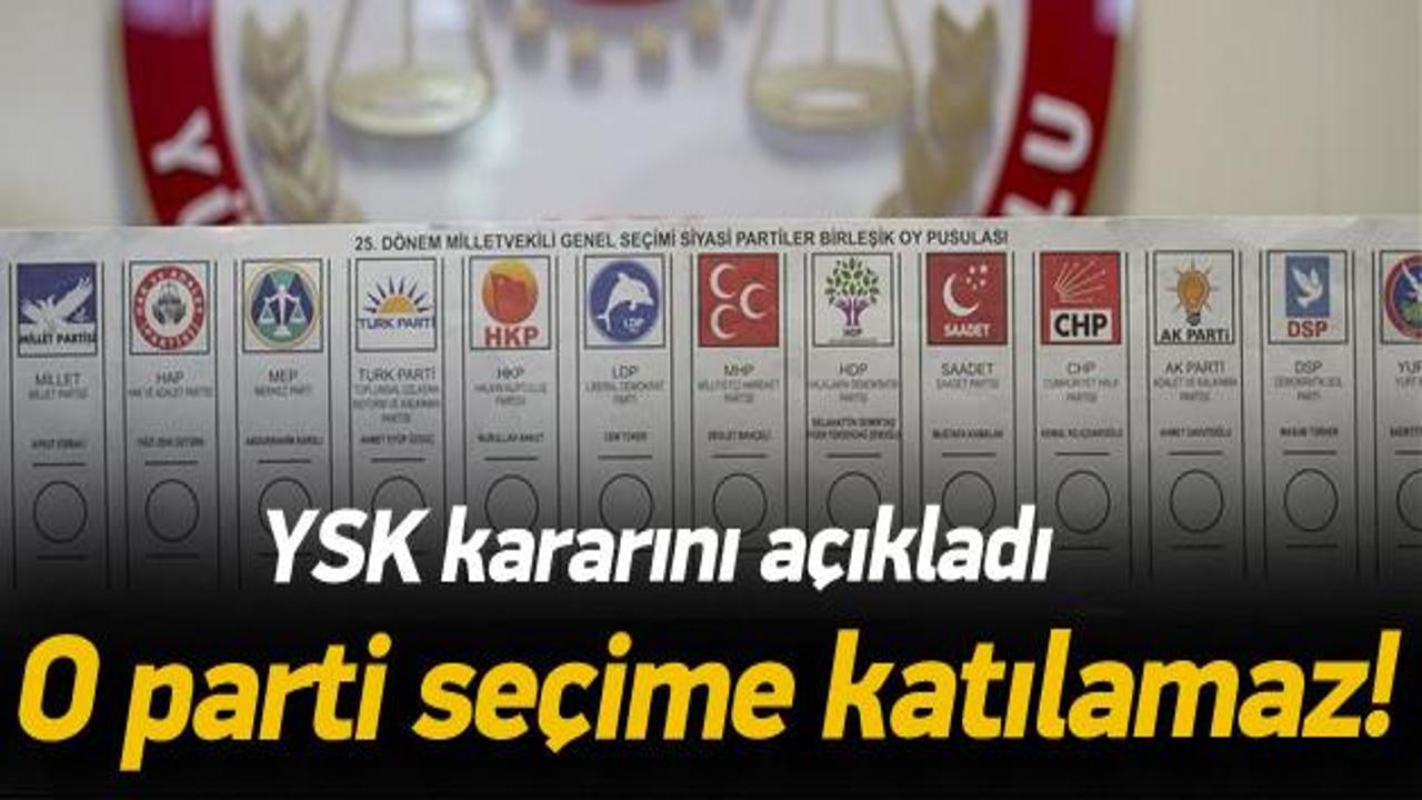 YSK'dan TURK Parti kararı!