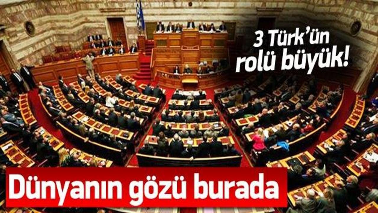 Yunan Meclisi'nde üç Türk