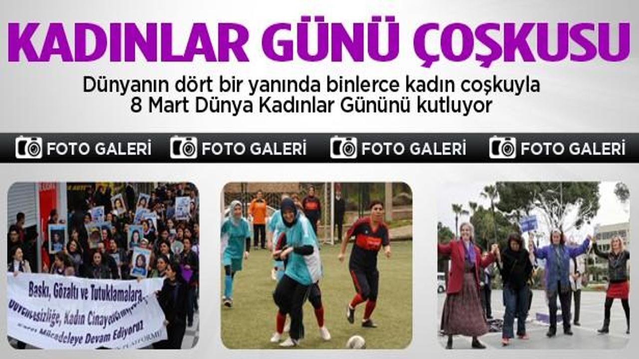 Yurt genelinde Dünya Kadınlar Günü kutlanıyor