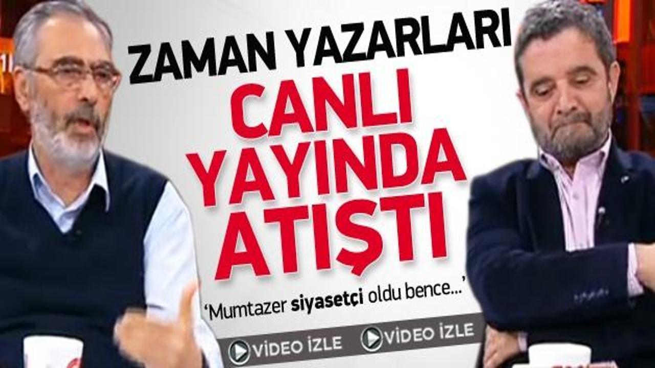 Zaman gazetesi yazarları canlı yayında atıştı