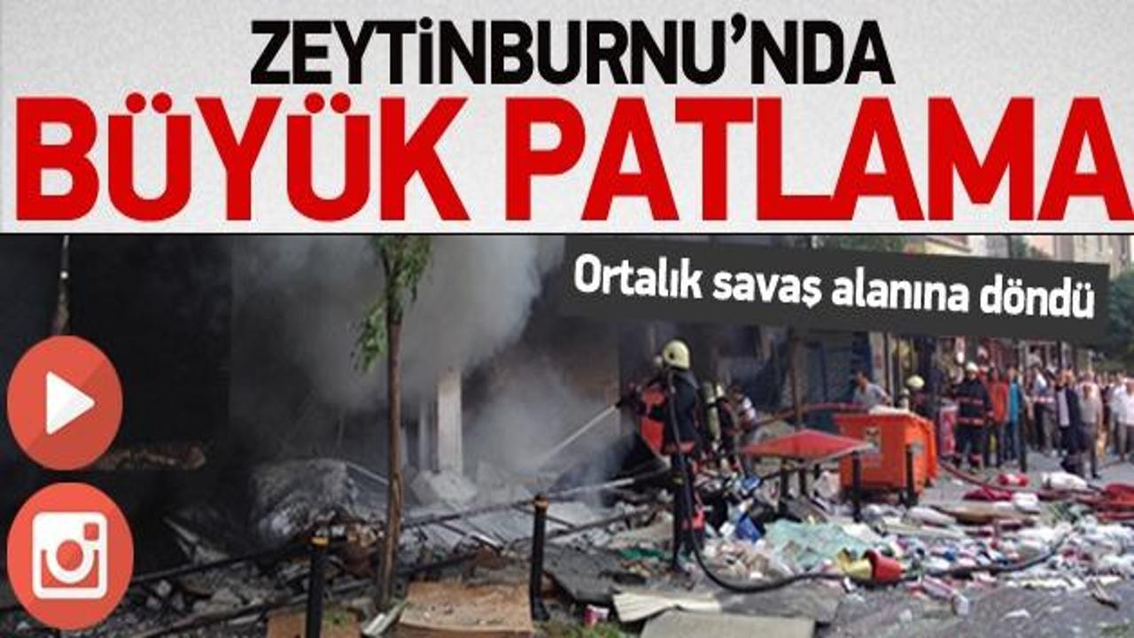 Zeytinburnu'nda ambalaj atölyesinde patlama