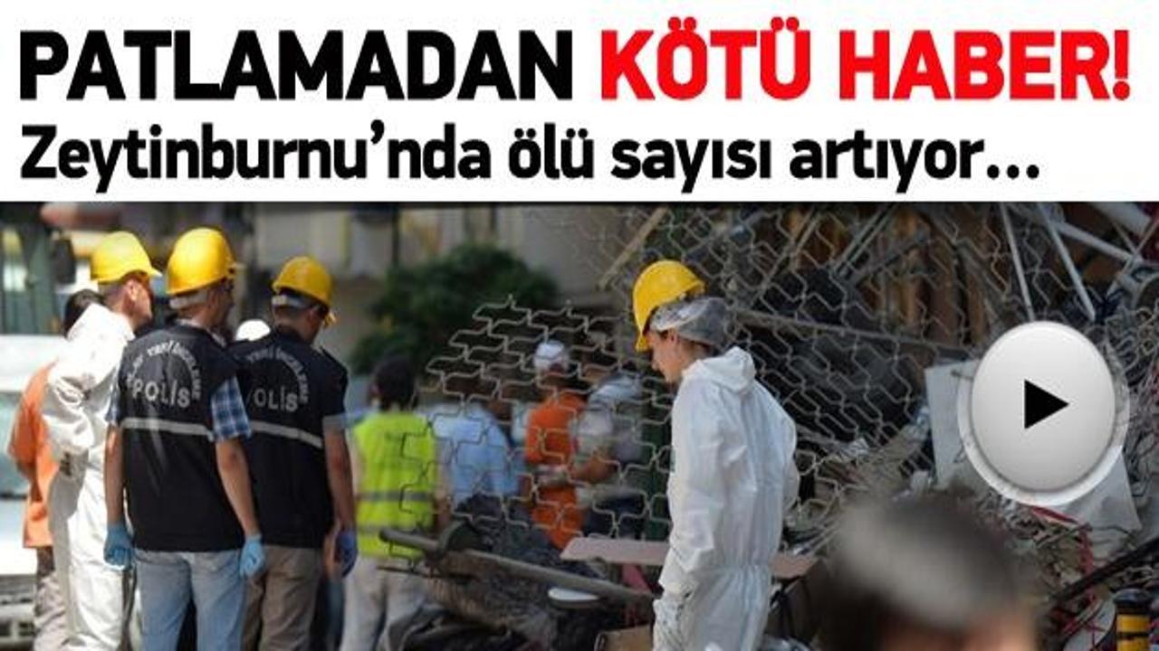 Zeytinburnu'ndaki patlamadan kötü haber!