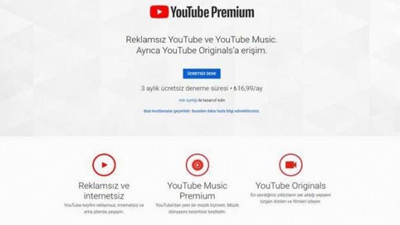 YouTube Premium Türkiye’ye açıldı! Haber 7 TEKNOLOJİ