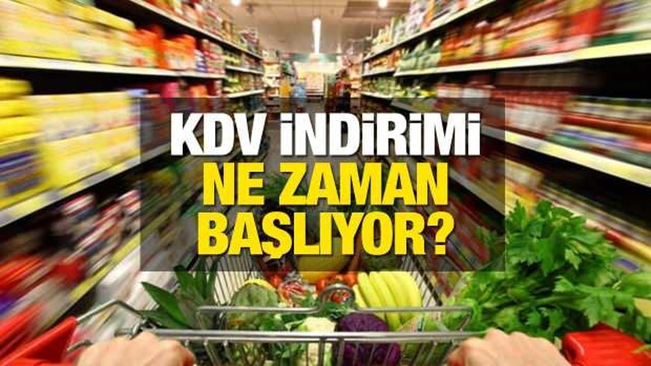 Hangi ürünlerde KDV indirimi olacak? İşte market ve bakkallarda