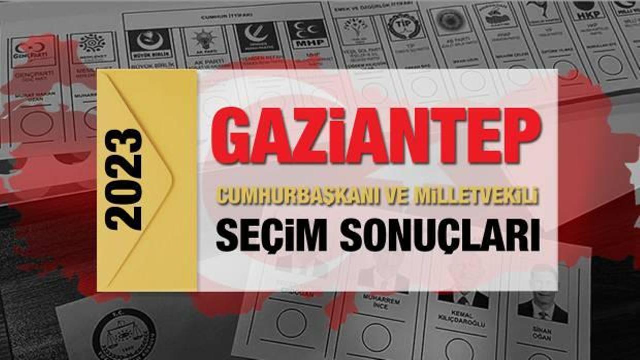 Gaziantep seçim sonuçları açıklandı! AK Parti, CHP, MHP, İYİ Parti, TİP ve Yeşil Sol Parti oy