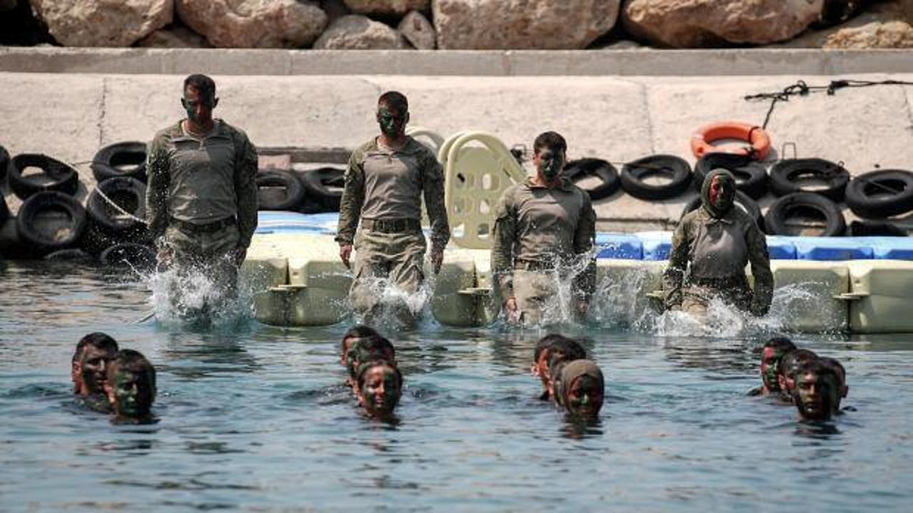 Astsubayların zorlu eğitiminden dikkat çeken kareler