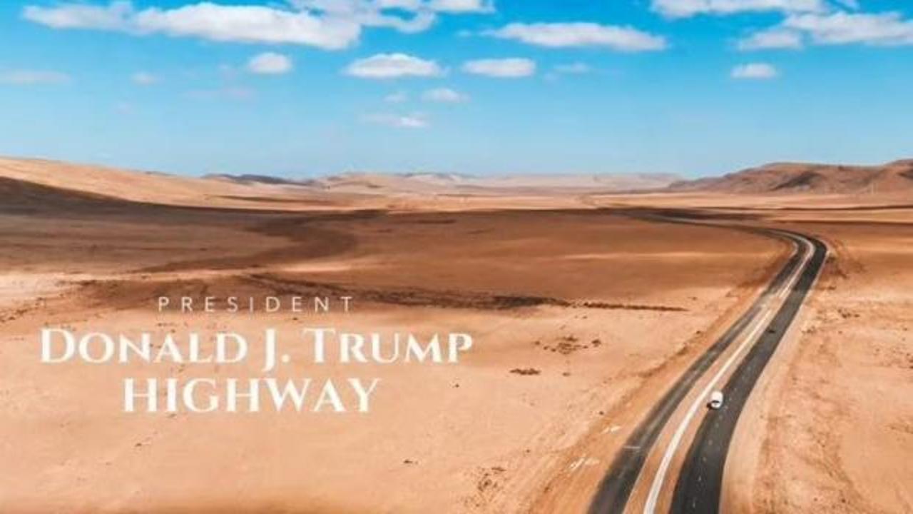 Yeni otoyola Trump'ın adını verdiler