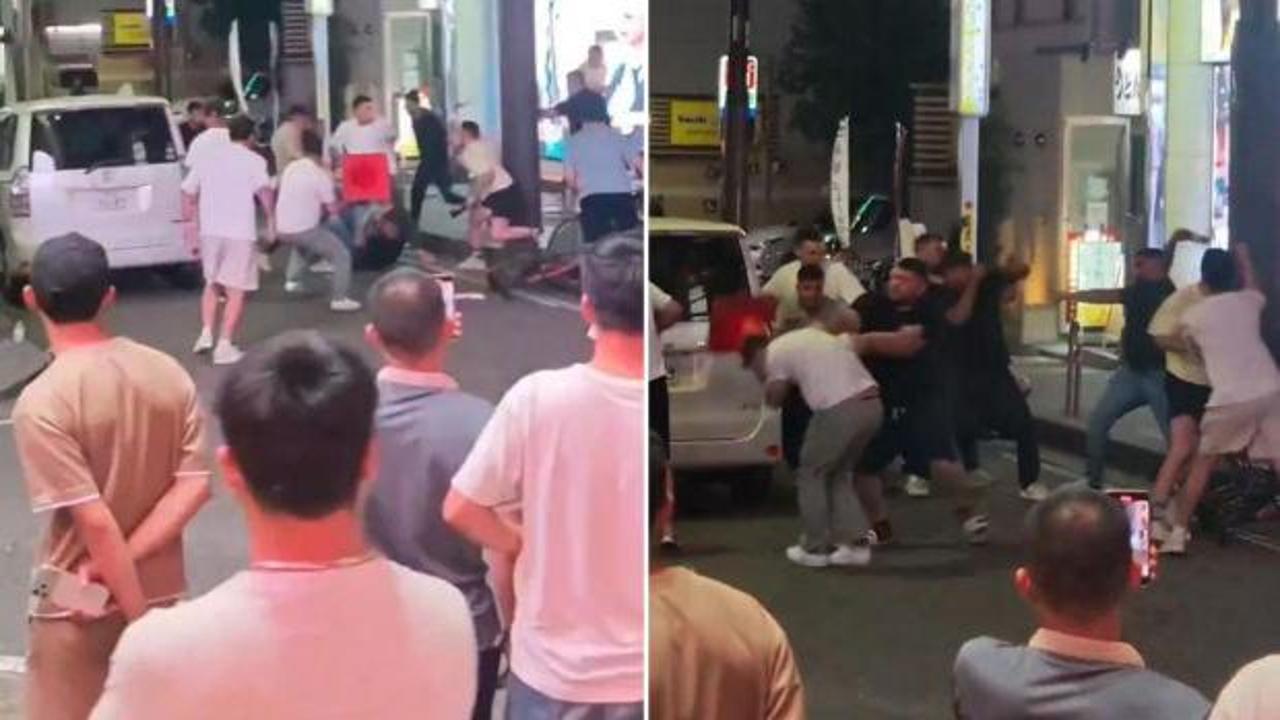 Karslılar ve Ordulular Japonya’yı karıştırdı: Sopalar havada uçuştu