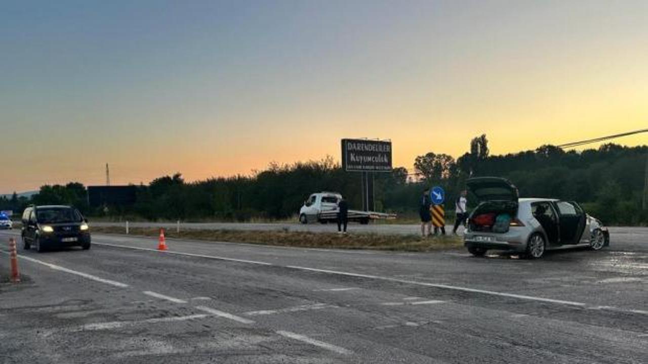 Kastamonu'da iki otomobil çarpıştı: 2 yaralı