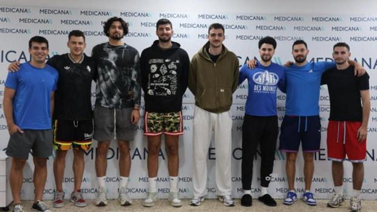 Konya Büyükşehir Belediyesporlu basketbolcular sağlık kontrolünden geçti