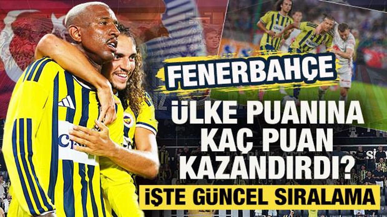 Şampiyonlar Ligi'nde turlayan F.Bahçe'den ülke puanına kritik katkı! İşte güncel sıralama
