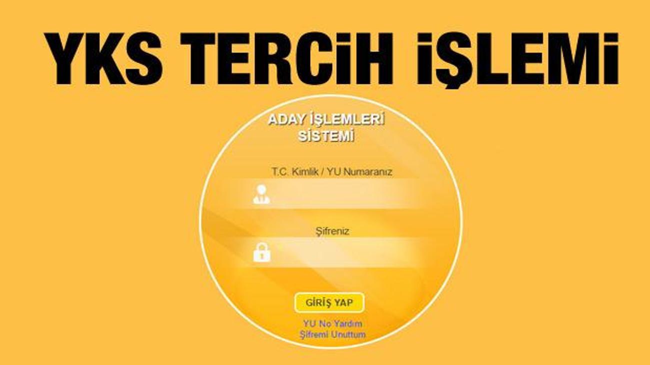 2018 Yks Universite Tercihi Islemleri Osym Ais Giris Ekrani Egitim Haberleri