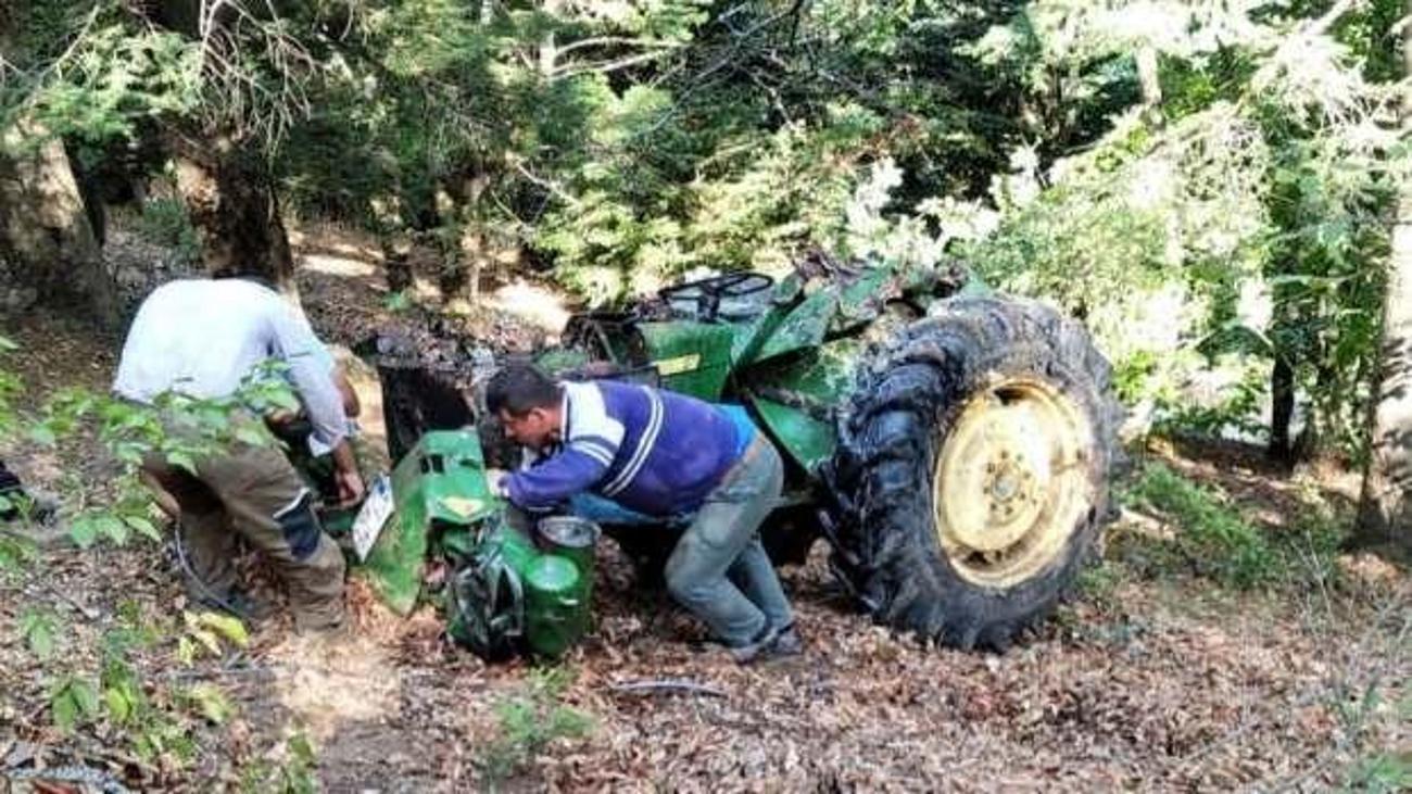 traktor ormana yuvarlandi 1 olu 2 yarali guncel haberleri