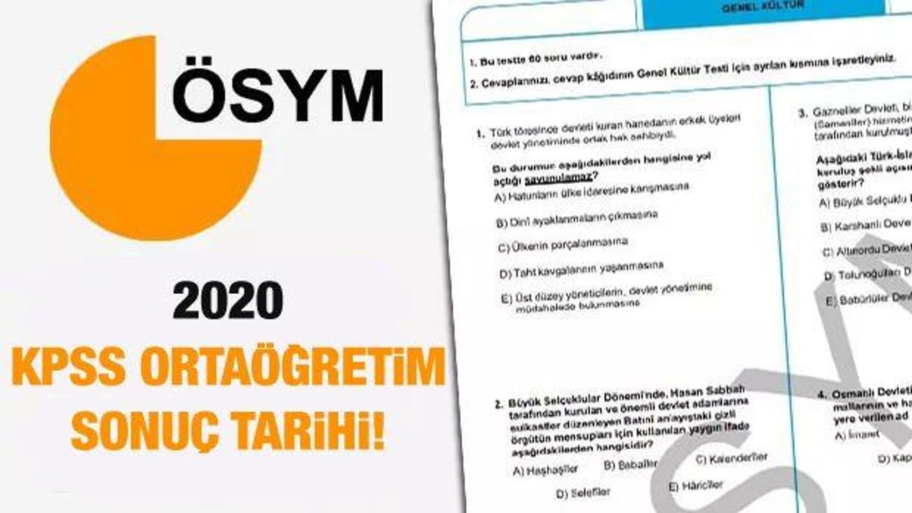 Kpss Ortaogretim Sinav Sonuclari Ne Zaman Aciklanacak Lise Mezunlari Icin Dikkat Ceken Tarih Guncel Haberleri