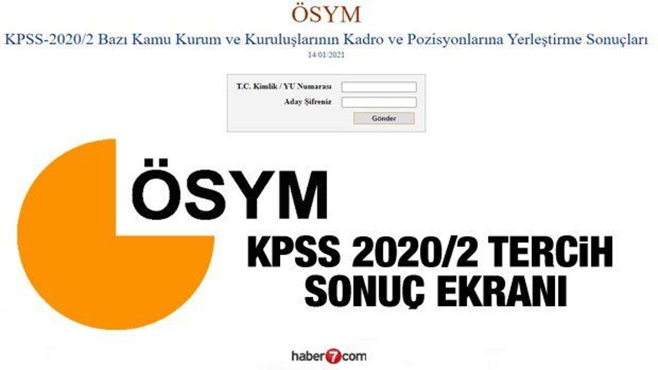 Kpss 2020 2 Tercih Sonuclari Aciklandi Osym Kpss Tercih Sonuc Sorgulama Guncel Haberleri