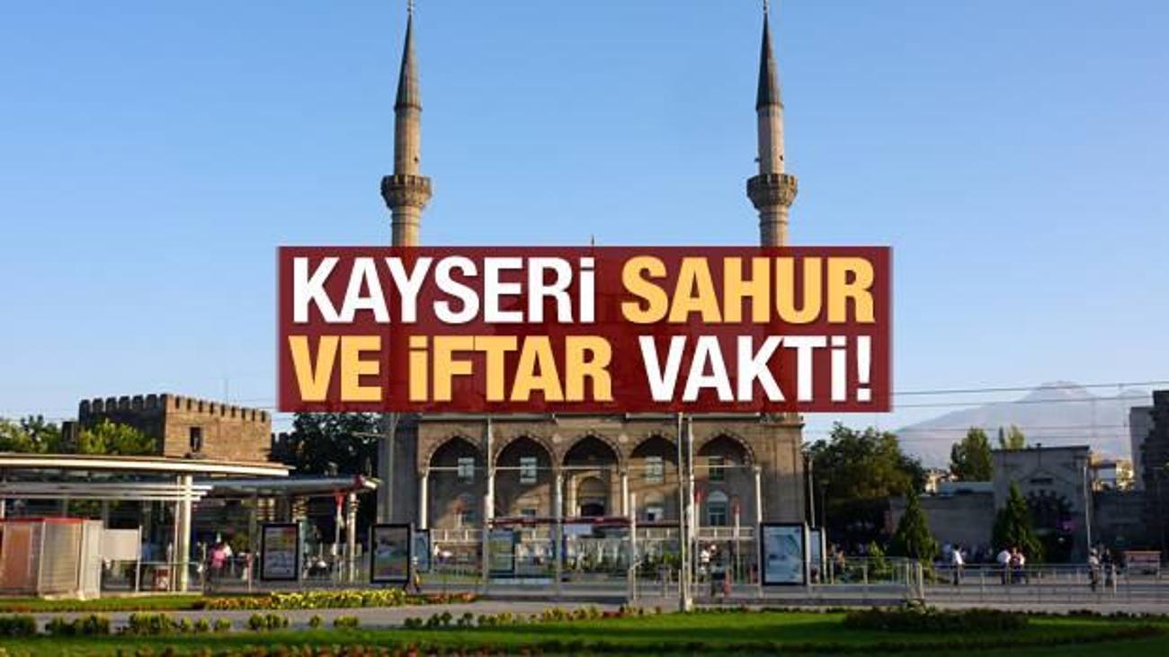 kayseri sahur saati