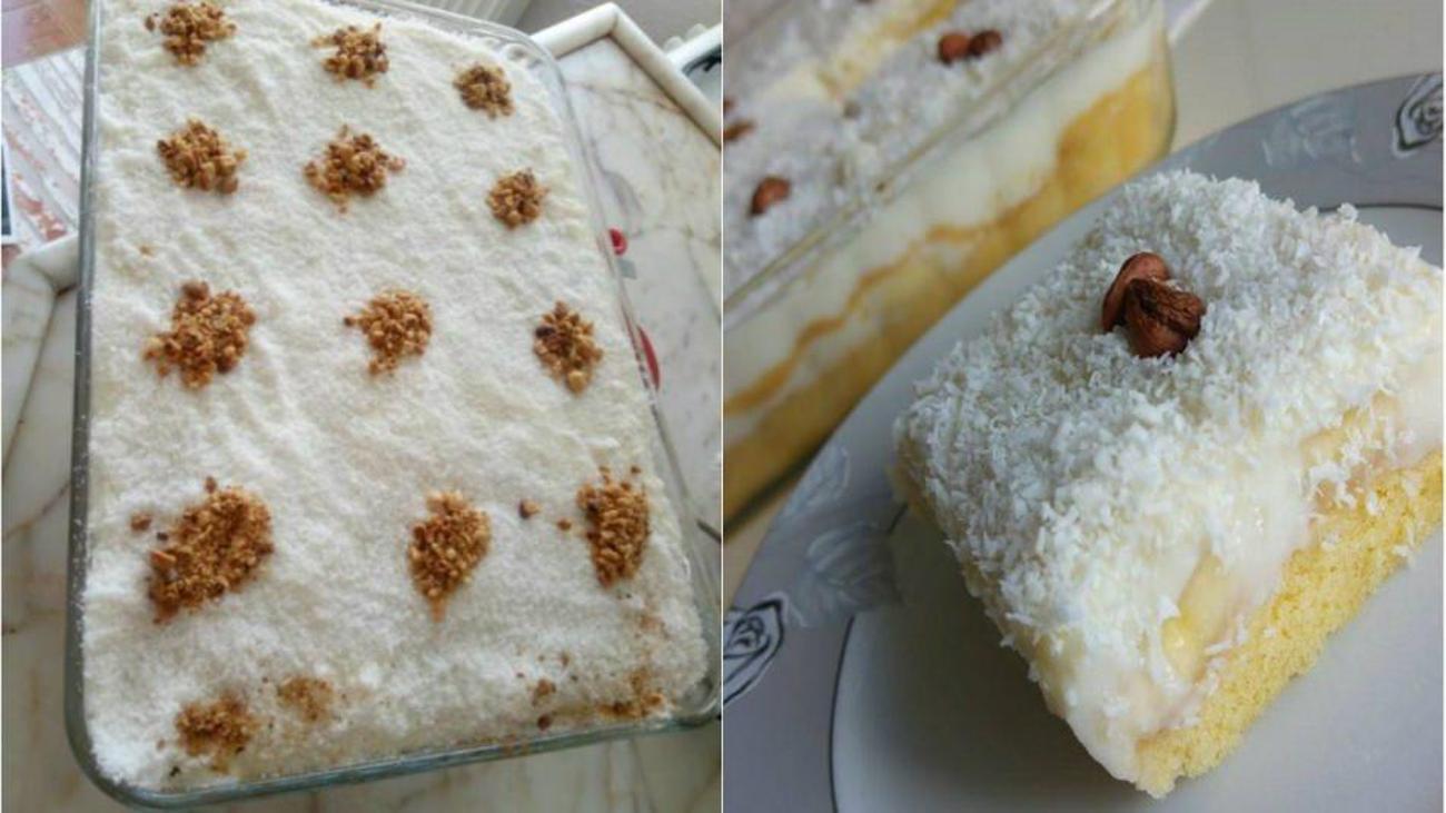 Pamuk tarlası tatlısı tarifi! En kolay sütlü pamuk tarlası tatlısı