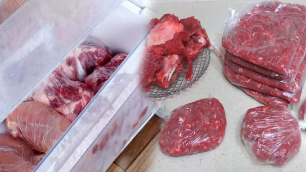 Buzlukta ve dondurucuda et nasıl, ne kadar süre saklanır? Kırmızı et