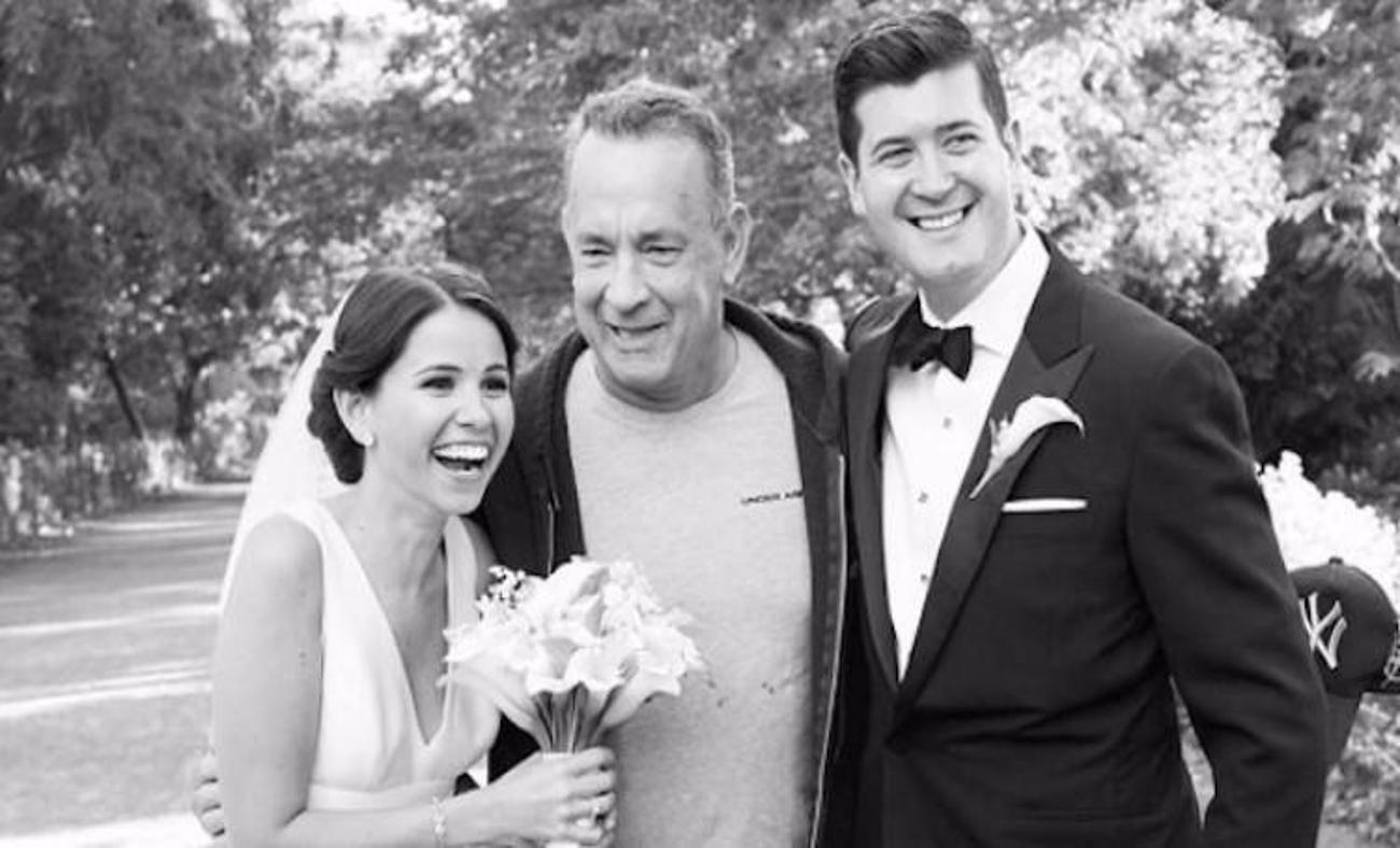 Düğün fotosu çekilirken Tom Hanks'le karşılaşınca!