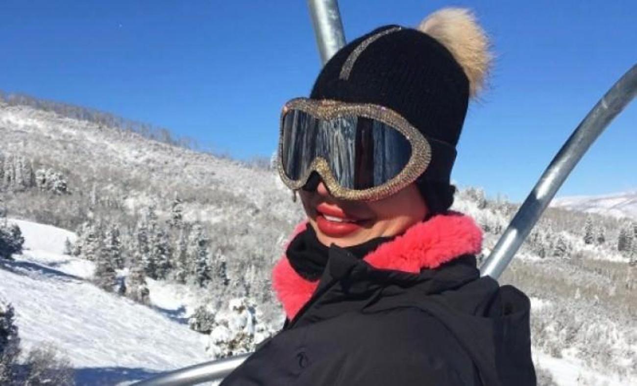 30 bin TL'lik gözlükle kayak yaptı