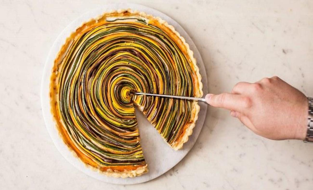 Sebzeli spiral tart tarifi