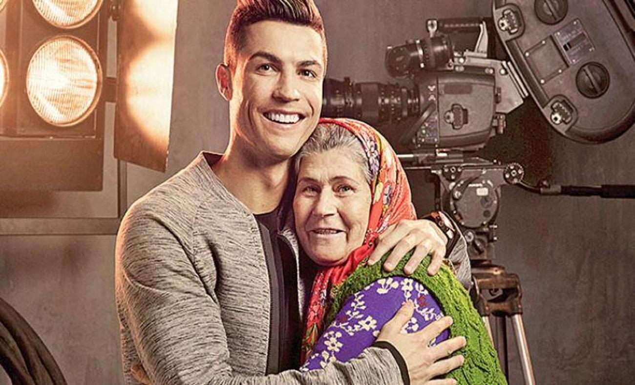 Ümmiye Teyze Ronaldo'nun reklam filmini çekti