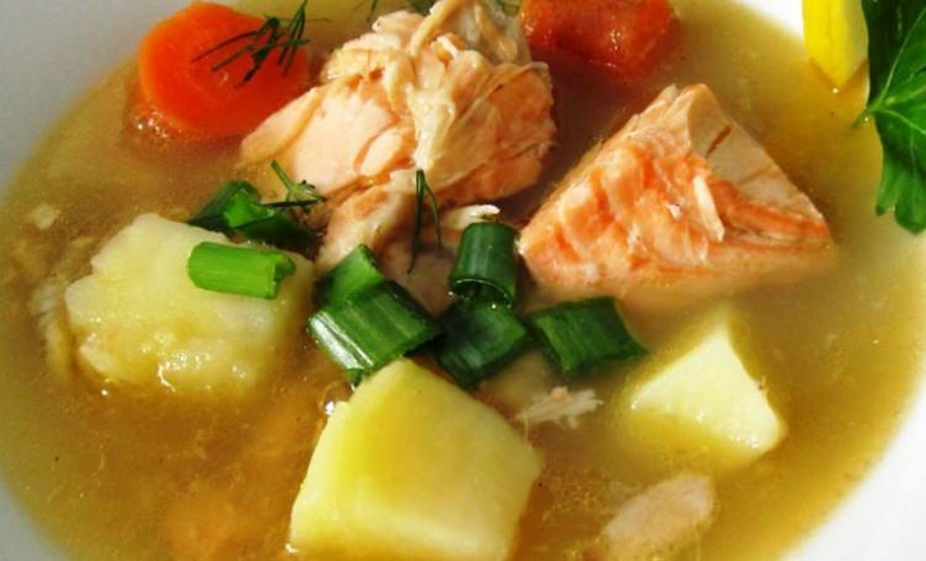 Somon balığı çorbası tarifi