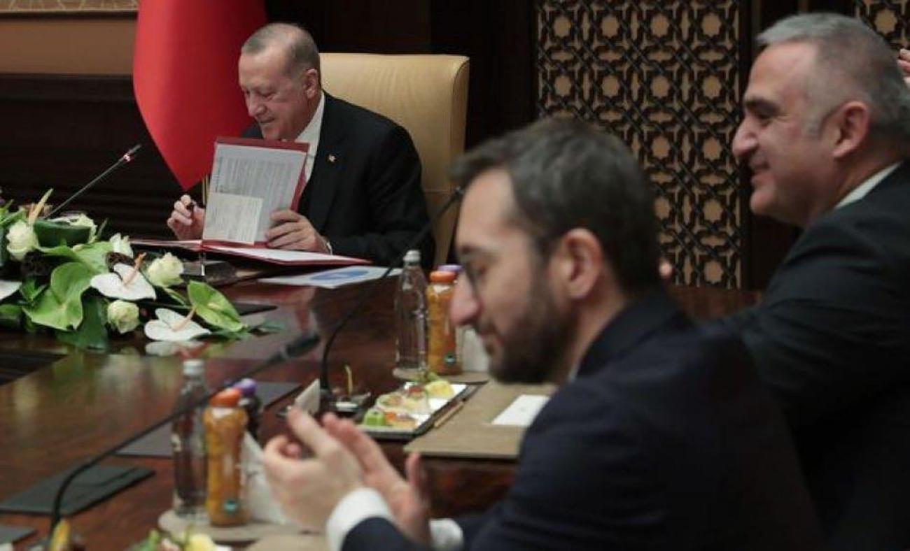 Başkan Erdoğan, sinema sektörü temsilcilerini kabul etti