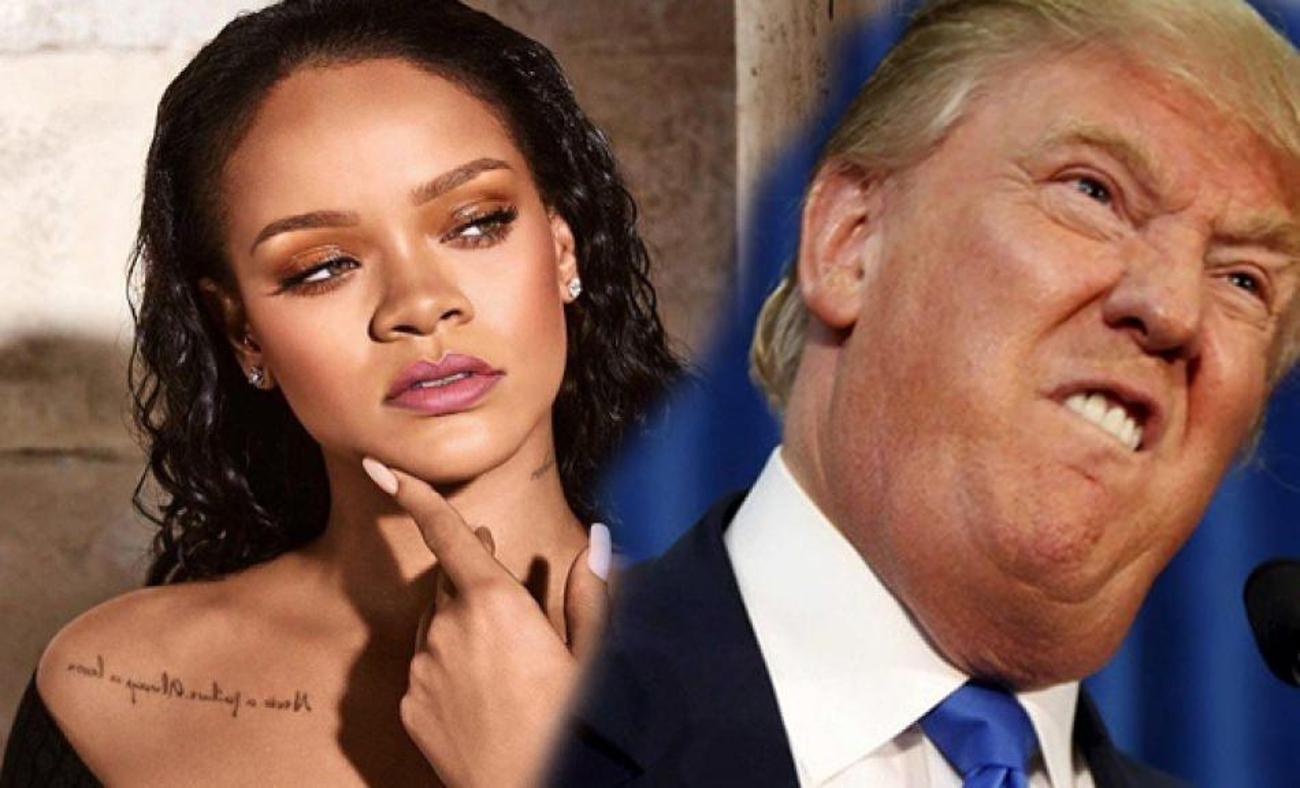 Rihanna'dan Donald Trump'a tepki!
