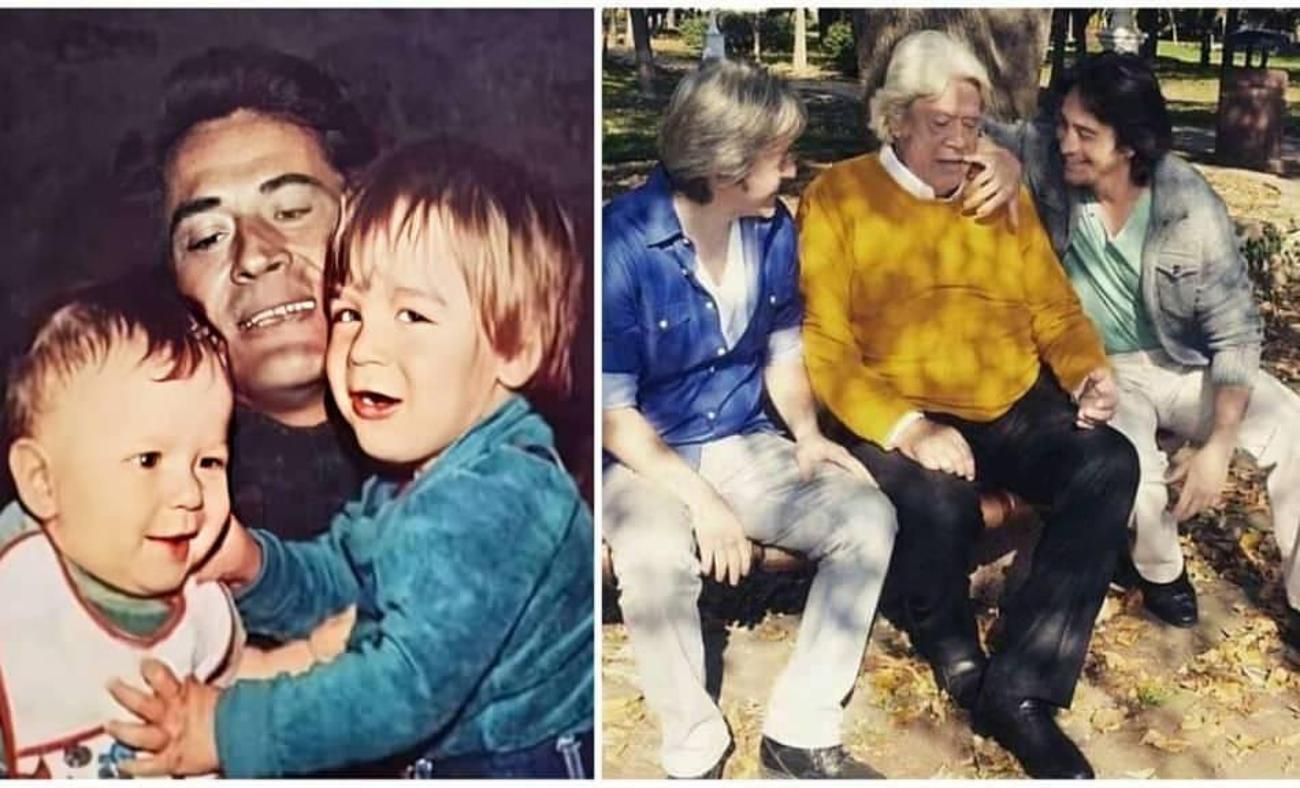 Cüneyt Arkın çocuklarıyla 40 yıl önce çekilmiş fotoğraflarını paylaştı