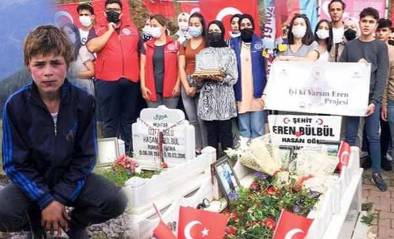 Şehit Eren Bülbül 4'üncü ölüm yıl dönümünde mezarı başında anıldı