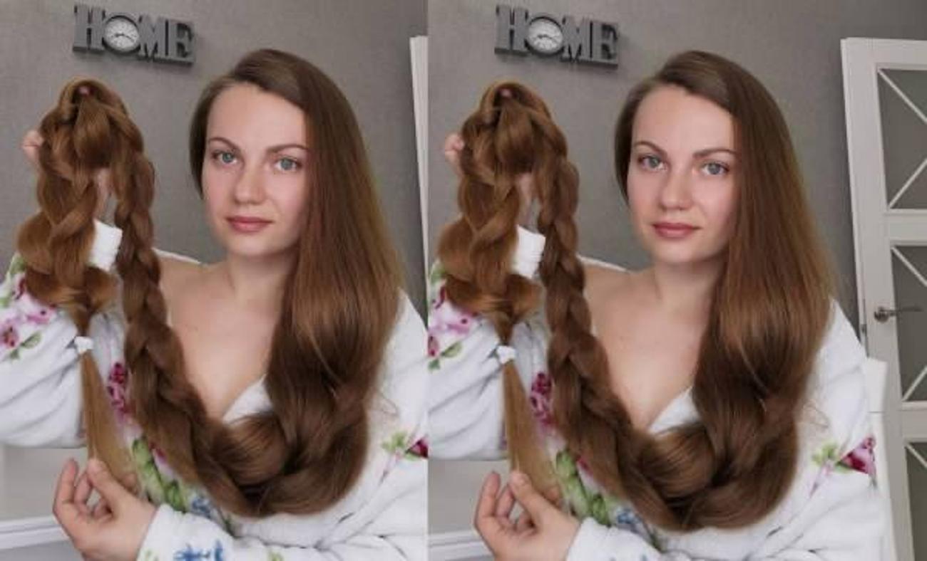 Ünlü fenomen Alla Perkova'nın uzun saçları olay oldu!