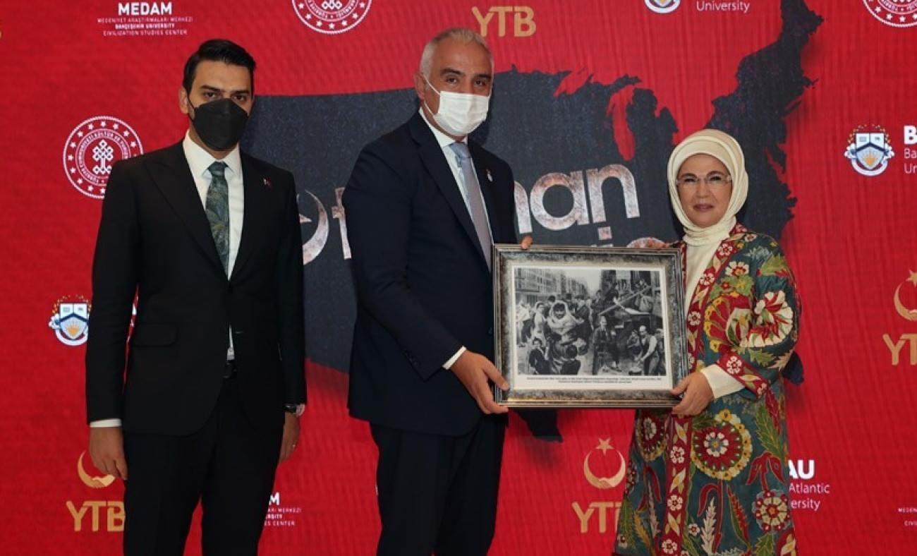 “Osmanlı’nın Amerika’sı” belgesel filmine Emine Erdoğan damgası