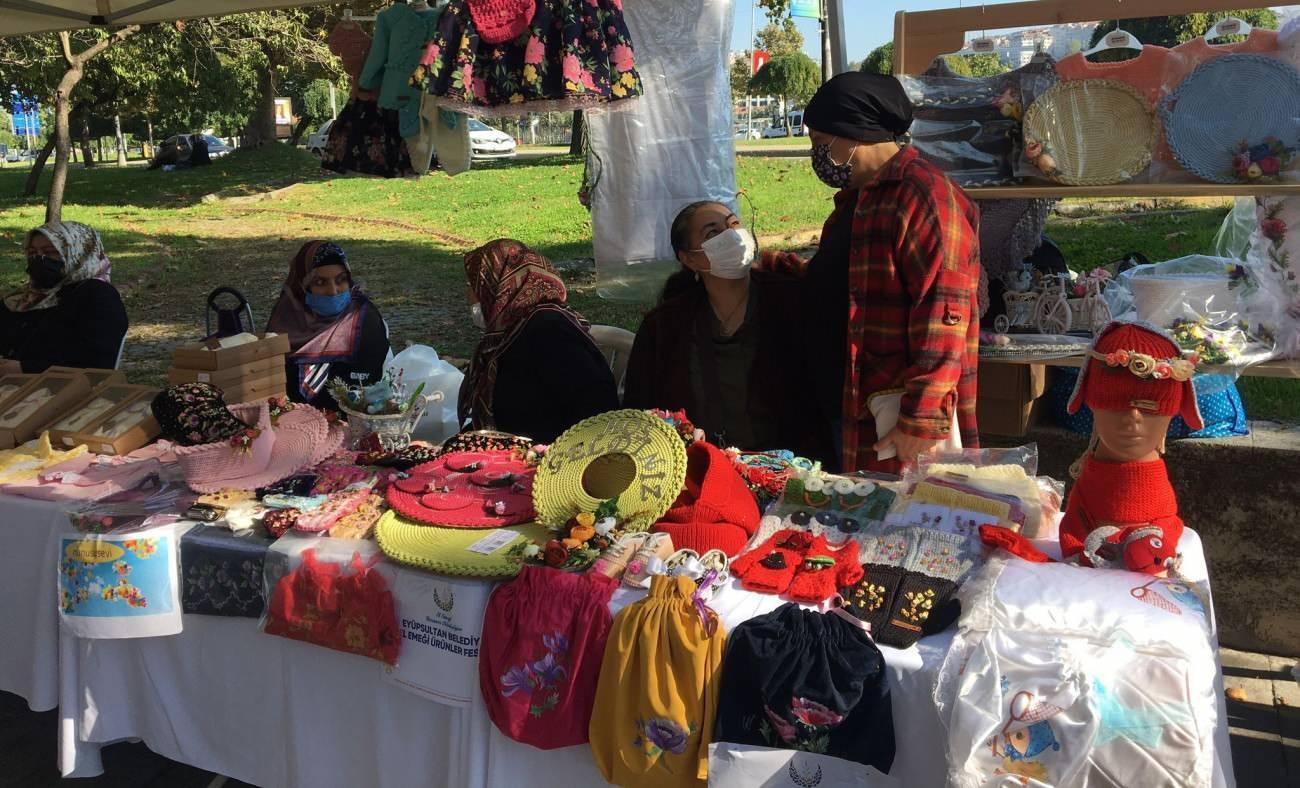 Ey&uuml;psultan'da 'El Emeği &Uuml;r&uuml;nleri Festivali'ne yoğun ilgi